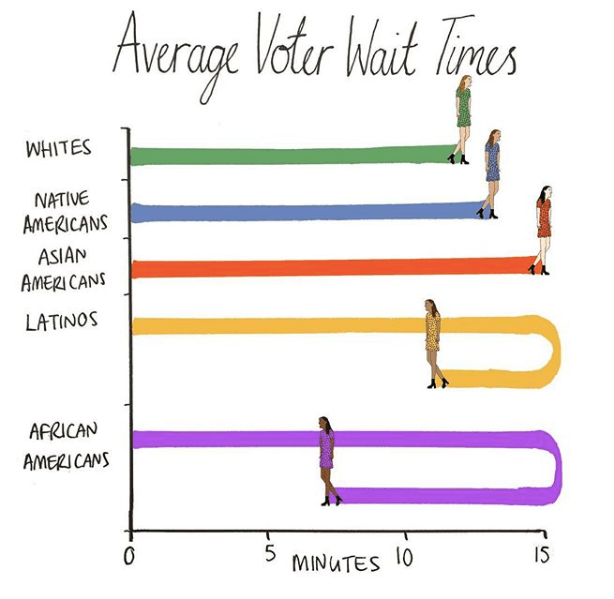 Average Voter Wait Times, Mona Chalabi